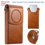 Vision Pro Power Protection Sleeve Storage Bag Portable Leather Satchel - Image 2