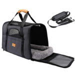 Foldable Small Dog Cat Diaper Bag Outdoor Breathable Shoulder Handbag - Image 3