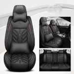 All-inclusive Wear-resistant Full-leather Contrast Stitching Car Seat Cushion - Image 8