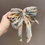 Big Bow Floral Hairpin - Image 5