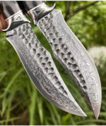 Damascus Steel Outdoor Sharp Portable Folding Knife - Image 4