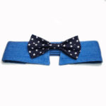 Durable Pet Collar Adjustable Denim Pet Collar With Star Pattern Dog Necktie For Holiday Weddings Formal Events For Dogs - Image 4