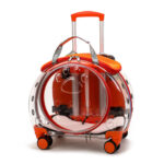 Small Pet Trolley Bag Portable Dog Diaper Bag Transparent Shoulders Cat Bag Space Capsule - Image 10