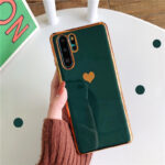 Electroplating love phone case