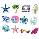 Starfish Surfing Volleyball Skateboard Notebook Graffiti Car Body Decoration Sticker - Image 4