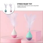 Pet Cat Toy Tumbler Tease Cat Ball Bite-resistant Tease Stick Feather Self-healing - Image 9