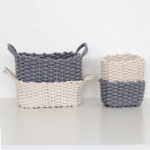 Nordic Wind Hand-woven Thick Cotton Rope Storage Box Simple Storage Basket - Image 2
