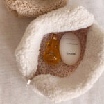 Teddy Plush Cosmetic Bag Japanese Style Lambswool - Image 3