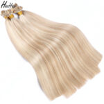 Real human hair seamless flat hair extension - Image 6