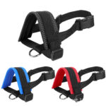 Dog Mouth Muzzle Anti Bark Dog Collar Breathable Dog Training Tool Nylon Muzzle Set With Stripes Summer Pet Leashes - Image 7