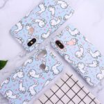 Cute Alpaca Water Sticker Frosted Phone Case - Image 6