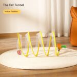 Folded Cat Tunnel S Type Cats Tunnel Spring Toy Mouse Tunnel Cat Outdoor Cat Toys For Kitten Interactive Cat Supplies - Image 8