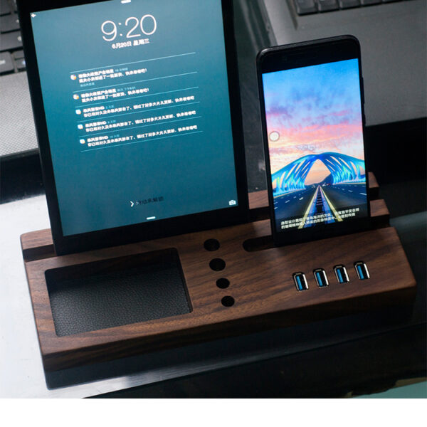 Solid wood integrated bracket