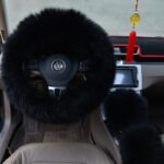Three-piece wool steering wheel cover - Image 2