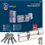 1 Piece Of European Standard Size, 70mm Length Knob Lock Cylinder, Lock Cylinder With 5 Keys, Suitable For Anti-Theft Doors, Office Doors, Stainless Steel Doors, Indoor Doors - Image 5