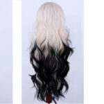 Light Gold Black Gradient Synthetic High Temperature Silk Role-playing Hair - Image 3