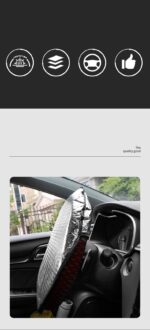 Car Steering Wheel Sunshade Cover - Image 10