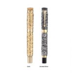 Retro Chinese Style Relief 18K Gold Plated Tip Gift Pen Two Colors - Image 2