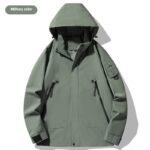 Single-layer Outdoor Shell Jacket Thin Windproof Waterproof Mountaineering Suit - Image 7