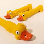 Teeth Grinding Latex Dog Toy Dental Health Durable Dog Toy Cute Yellow Duck Design Squeak Dog Toy For Teeth Boredom Relief - Image 5
