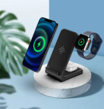 Three-in-one Wireless Nniversal Mobile Phone Headset Watch 15W Fast Charging Stand - Image 4