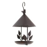 American made old wrought iron bird feeder - Image 9