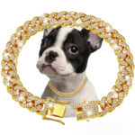 Pet Diamond Collar Cuban Link Chain Small Medium Large Dogs And Cats Necklace