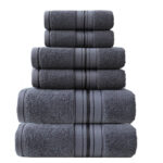 Cotton Glossy Satin Plain Cut-off Absorbent Towel Suit - Image 8