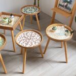 Hand-woven Shell Storage Tray Sofa Side Table - Image 2