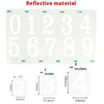 High Temperature Resistant Signboard Reflective Waterproof Pvc Adhesive Number Paper - Image 6