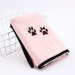 Solid Color Printed Microfiber Pet Towel - Image 5