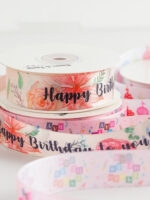 Color Heat Transfer Craft Ribbon Balloon Color Cake Packaging Gift Ribbon - Image 2