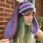 Handmade Knitted Pullover Rabbit Ear Hat Funny One-eye Exposed Mask Horn Hat Thermal And Windproof - Image 3