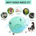 Pet Dog Toy Ball Cat Toy Outdoor Bite-resistant Puzzle Anti-choking Molar Cleaning Food-grade Silicone Leaking Food Ball - Image 2