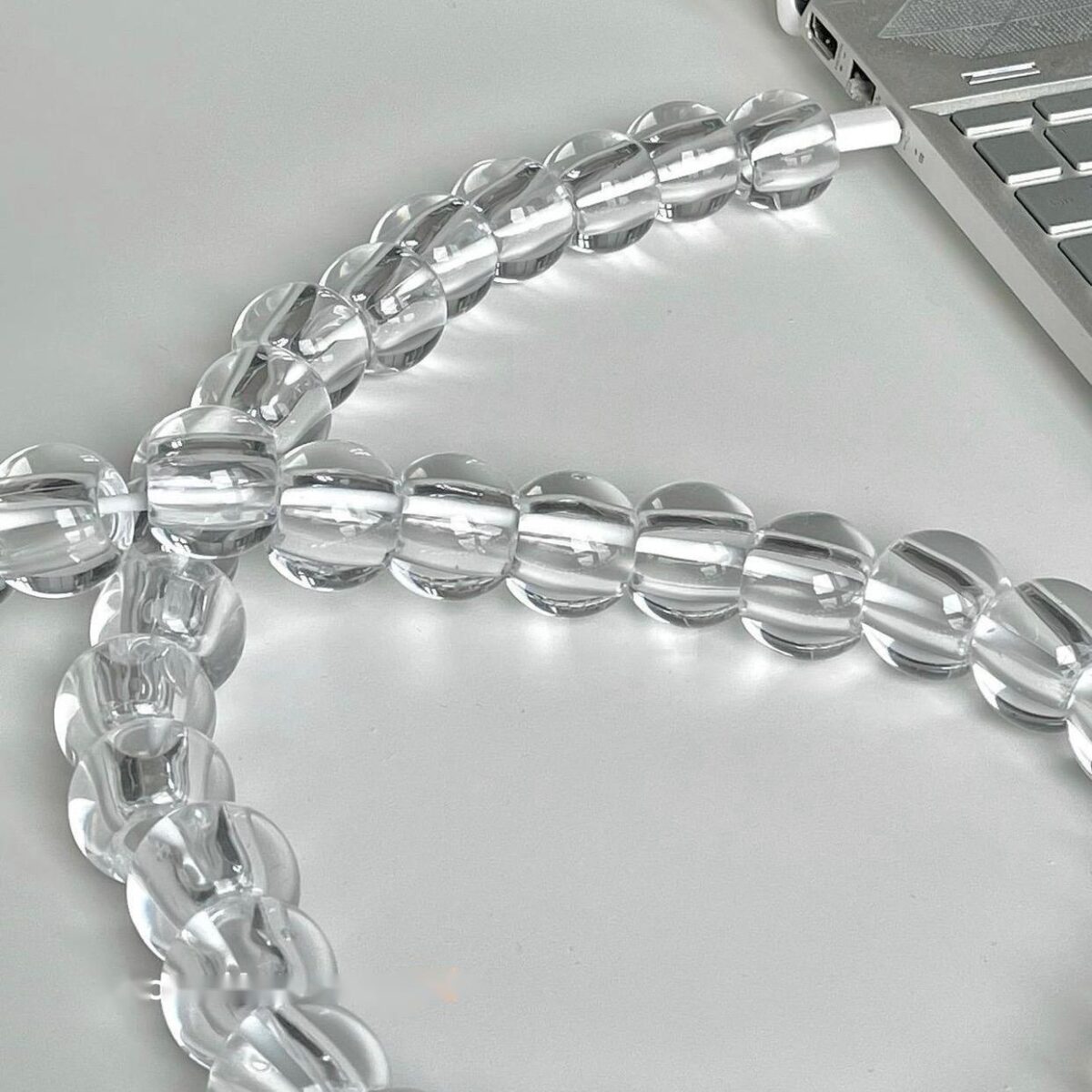 Transparent Bead Mobile Phone Data Cable - Image 10