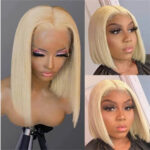 613 Blonde Bob Wig Short Straight Human Hair Wigs For Women - Image 8