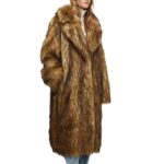 Autumn And Winter Imitation Fur Long Women's Warm Clothing Environmental Protection Wool Coat - Image 5