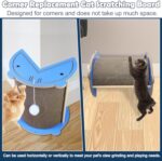 Cat Corner Scratcher Cardboard Kitten Scratching Pad For Wall And Corner Vertical Kitty Scratch Board With Hanging Ball For Indoor Cat Protect Furniture Durable Pet Wear Resistant Mat For Sofa - Image 5