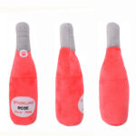 Pet Cats And Dogs Vocal Toys Plush Wine Bottle Chewing Teeth Stick Donut Small - Image 3