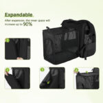 Cat Bag Portable Cat Backpack Extendable Pet Diaper Bag - Image 4