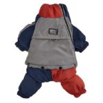 Pet Winter Color Matching Cotton-padded Clothes Dog Medium Large Dog Warm And Comfortable - Image 5