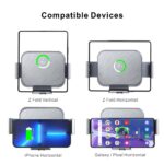 S8 Double Coil Folding Screen Car Mount Wireless Charging - Image 5