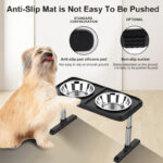 Folding Pet Double Bowl Tableware Tray