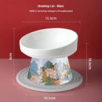 Cat Bowl Pet Ceramic High Leg - Image 6