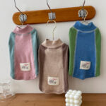 Contrast Color Sleeve Cotton Base Shirt Pet - Image 4