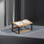 Ceramic Double Bowl Pet Water Feeding Bowl Protect Cervical Spine Cat Food Holder - Image 6