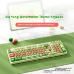 Watermelon Theme Five-sided Sublimation MOG Height PBT Small Steamed Bun Key Cap Mushroom Type - Image 2