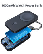Portable 1000mAh Magnetic Watch Power Bank Keychain Wireless Charger - Image 4