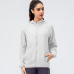 Women's Outdoor Sports Skin Trench Coat Waterproof Windproof Lightweight Breathable Quick-drying - Image 6