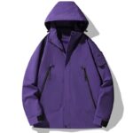 Single-layer Outdoor Shell Jacket Thin Windproof Waterproof Mountaineering Suit - Image 4